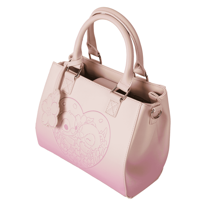 Stitch & Angel Cherry Blossom Heart Crossbody Bag